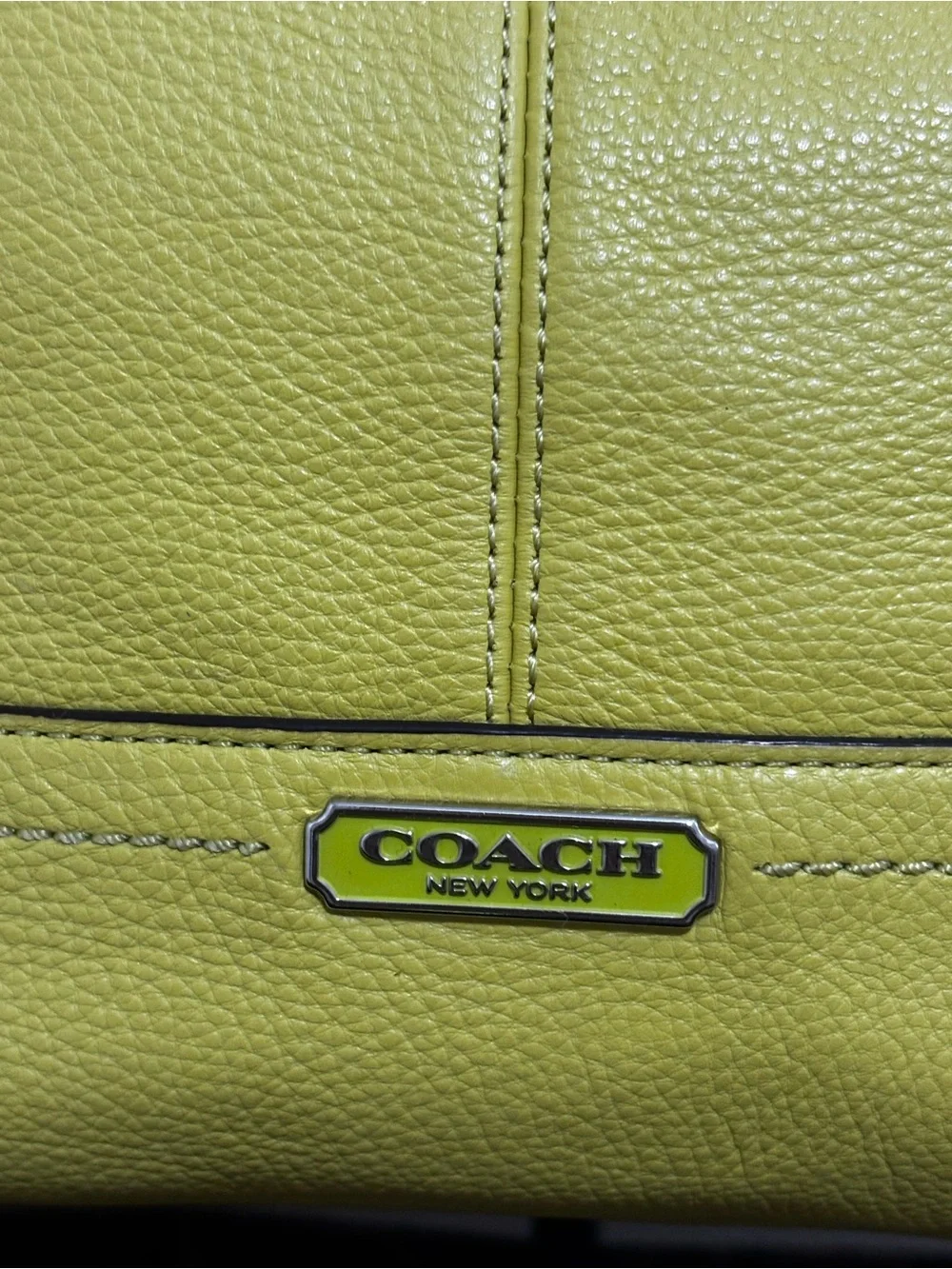 Coach Leather Tote with Dual Straps